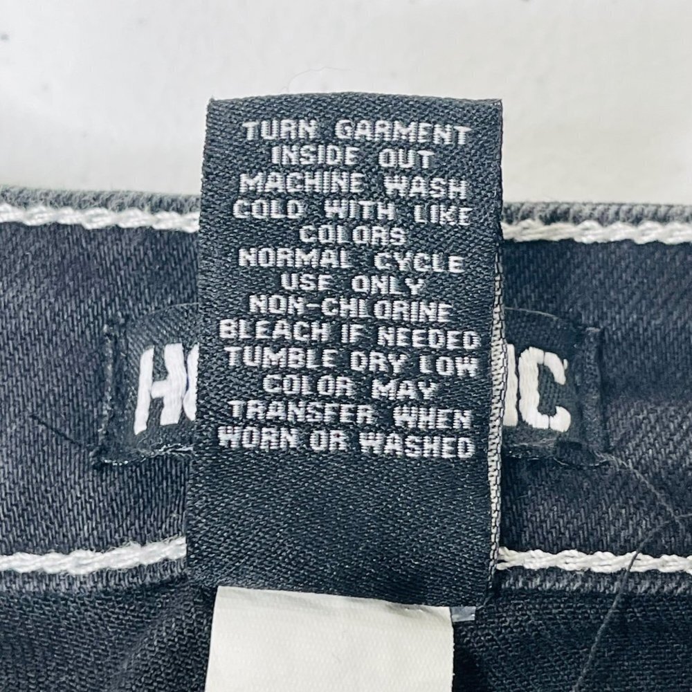 Hot Topic Panel Carpenter Pants Womens 11 Black Gray High Rise Goth Grunge - Picture 4 of 9